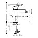 Смеситель для биде Hansgrohe Logis 71200670 Черный матовый