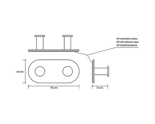 Вешалка для полотенец Bemeta Easy 163106371 Нержавеющая сталь полированная