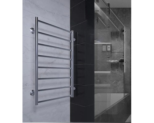 Водяной полотенцесушитель Terminus Аврора П8 500х800 бп600 4670078529930 Хром, боковое подключение, G 1" НР