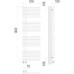 Водяной полотенцесушитель Terminus Астра П28 70х1400 4670078530516 Хром, нижнее подключение, G 1/2" ВР, с комплектом вентилей