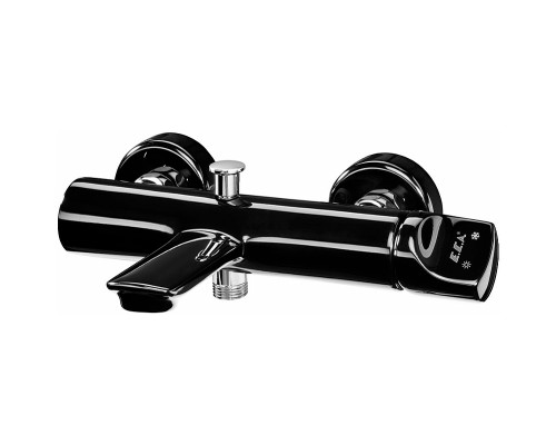 Смеситель для ванны E.C.A. Myra 104502470EX Черный глянец