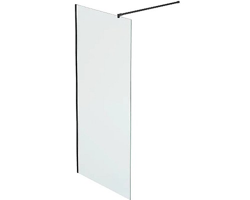 Душевая перегородка Reflection Walk in 90 RX20090CBL-14 профиль Черный матовый стекло прозрачное