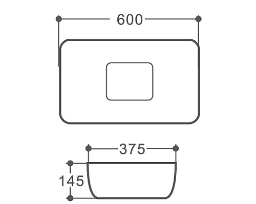 Раковина-чаша Orange 60 B07-600W Белая глянцевая