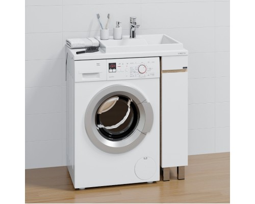 Тумба под раковину СанТа Марс 80 700355 Белая Янтарное дерево