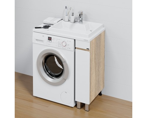 Тумба под раковину СанТа Марс 80 700355 Белая Янтарное дерево