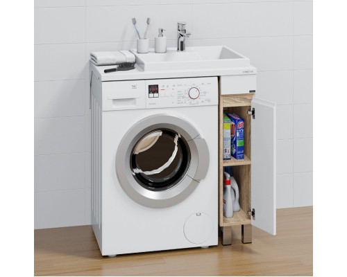 Тумба под раковину СанТа Марс 80 700355 Белая Янтарное дерево