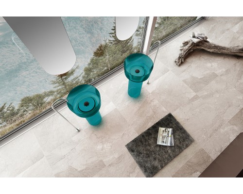 Раковина Abber Kristall 45 AT2702Aquamarin-H Бирюзовая