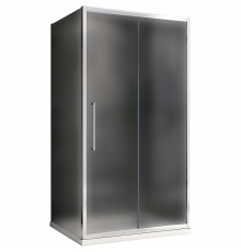 Душевой уголок Abber Schwarzer Diamant 130х60 профиль Хром стекло матовое, арт