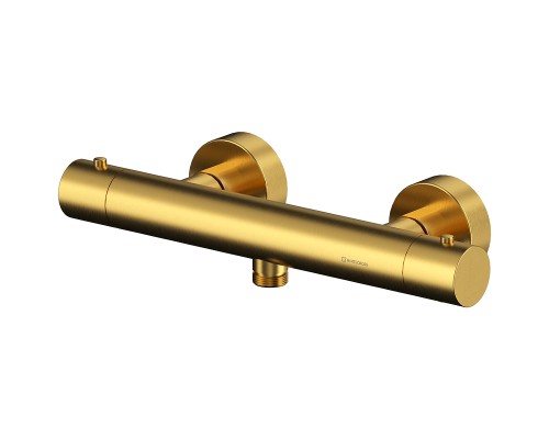 Смеситель для душа Whitecross Y brushed gold Y1246GLB с термостатом Брашированное золото