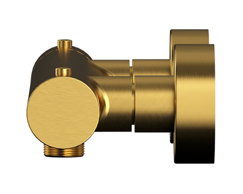 Смеситель для душа Whitecross Y brushed gold Y1246GLB с термостатом Брашированное золото