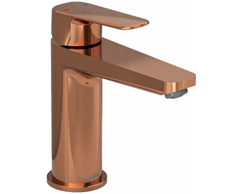 Смеситель для раковины Teska Quars E5619 Розовое золото