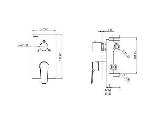 Душевая система Teska Ciera Pro AS3380 Черный матовый