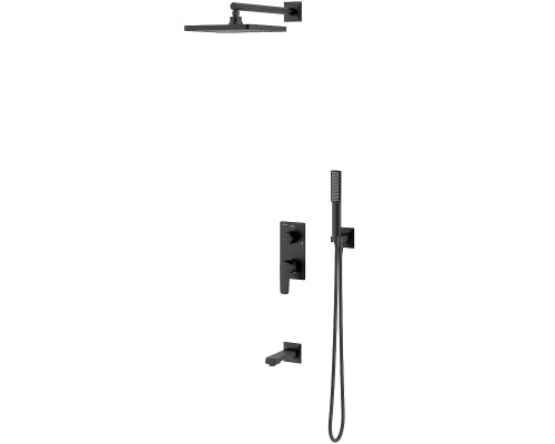 Душевая система Teska Ciera Pro AS3380 Черный матовый