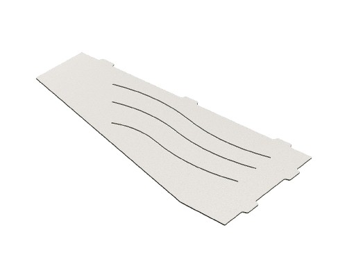 Металлическая полка RGW MT-01W 49279901-01 угловая Белая