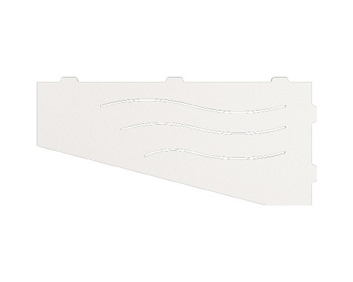 Металлическая полка RGW MT-01W 49279901-01 угловая Белая