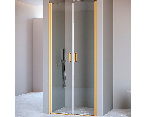 Душевая дверь RGW Passage PA-104Gb 120 060810412-16 профиль Золото брашированное стекло прозрачное