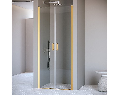 Душевая дверь RGW Passage PA-104Gb 120 060810412-16 профиль Золото брашированное стекло прозрачное