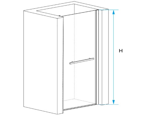 Душевая дверь RGW Passage PA-103 90 020810309-11 профиль Хром стекло прозрачное