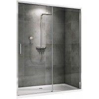 Душевая дверь Abber Komfort 120 профиль Хром стекло прозрачное, арт