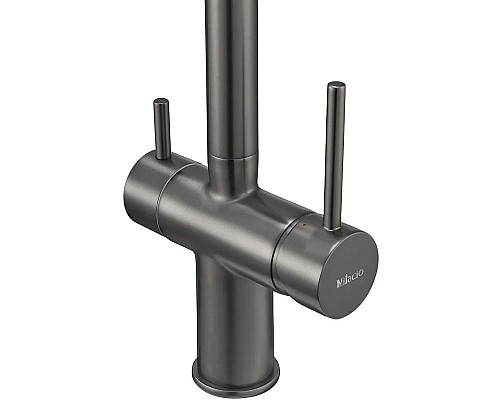 Смеситель для кухни Milacio Ultra MCU.557.GM Вороненая сталь