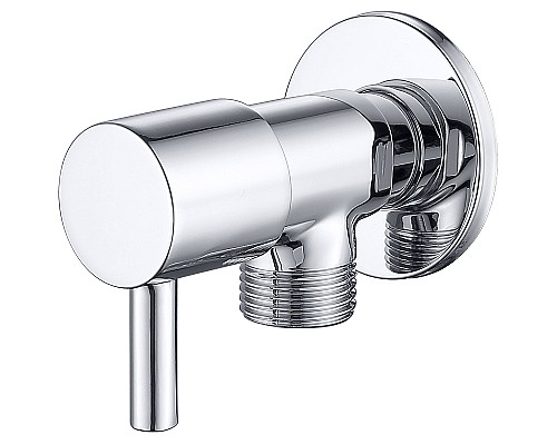 Запорный вентиль Aquatek AQ2450CR угловой Хром