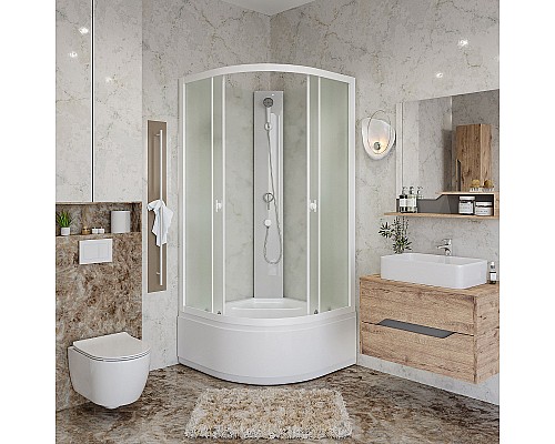 Душевая кабина Niagara Promo 90x90 P90/40/MT/BK без гидромассажа