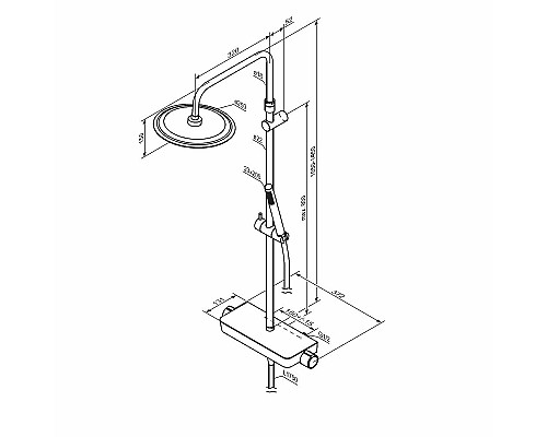 Душевая система Damixa Scandinavian Pure 936780000 Хром