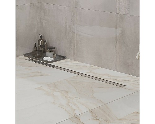 Душевой лоток Paini Slim Line 800 CH800SL с решеткой Хром глянец / под плитку