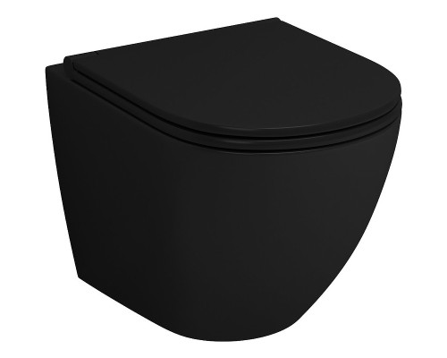 Унитаз Grossman Tornado GR-4455BMSQ подвесной Черный матовый с сиденьем Микролифт