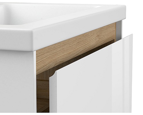 Тумба под раковину Cersanit Louna 80 64071 подвесная Белая