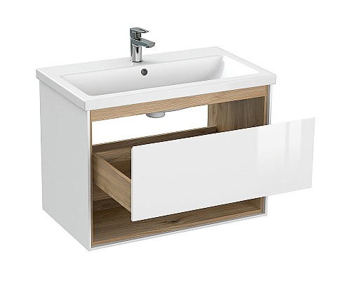 Тумба под раковину Cersanit Louna 80 64071 подвесная Белая