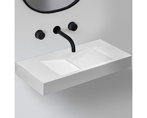 Раковина Abber Stein 100 AS2641 Белая матовая