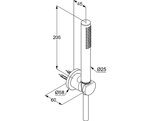 Душевой гарнитур Kludi Nova Fonte 2085053-15 Белый матовый