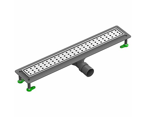 Душевой лоток Ctesi Way Round 60 BK4024230 с решеткой Хром