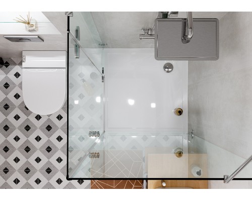 Душевой поддон из искусственного камня Aquaton Калифорния М 90x90 1A737536CA010 Белый