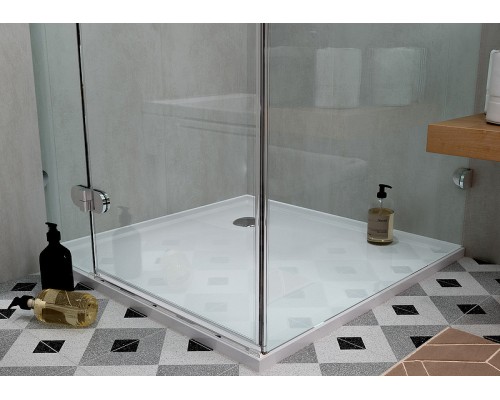 Душевой поддон из искусственного камня Aquaton Калифорния М 90x90 1A737536CA010 Белый