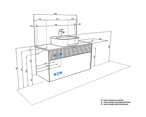 Тумба под раковину Aquaton Марбл 100 1A276301MH4C0 подвесная Слэйт Белый матовый Тумба под раковину Aquaton Марбл 100 1A276301MH4C0 подвесная Слэйт Белый матовый
