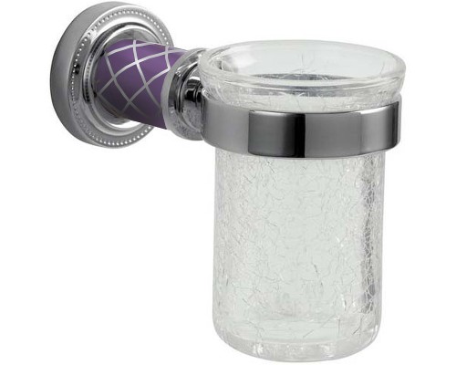 Стакан для зубных щеток Boheme Murano 10904-V-CR Хром Фиолетовый