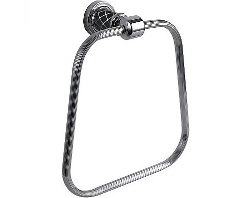 Кольцо для полотенец Boheme Murano 10905-B-CR Хром Черное