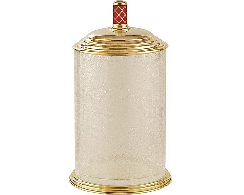 Ведро для мусора Boheme Murano 10914-R-G Золото Рубиновое Ведро для мусора Boheme Murano 10914-R-G Золото Рубиновое