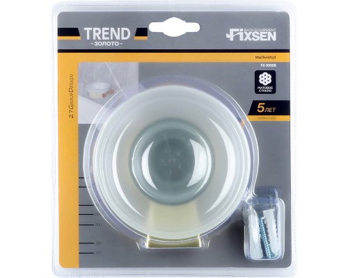 Мыльница Fixsen Trend Gold FX-99008 Матовое золото