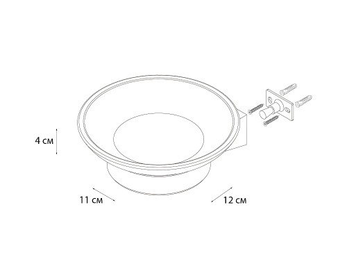 Мыльница Fixsen Trend Gold FX-99008 Матовое золото