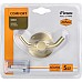 Двойной крючок Fixsen Comfort Gold FX-87005A Золото матовое