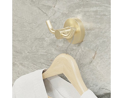 Двойной крючок Fixsen Comfort Gold FX-87005A Золото матовое Двойной крючок Fixsen Comfort Gold FX-87005A Золото матовое