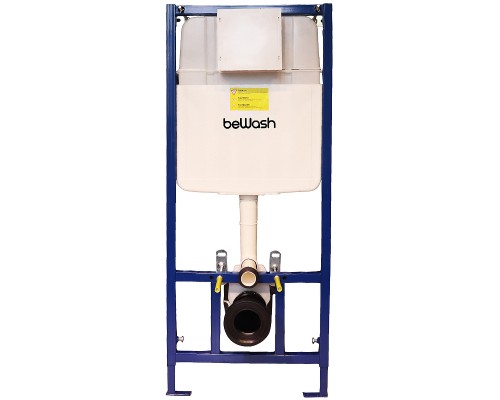 Инсталляция beWash BW74 K500RZVP0300PK000000 для унитаза с клавишей смыва Хром глянцевый