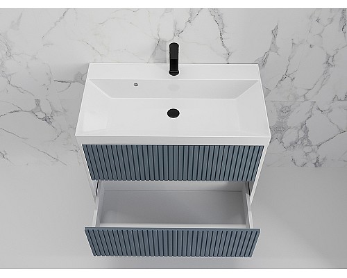 Тумба под раковину Style Line Стокгольм 80 ЛС-00002314 подвесная Графит софт