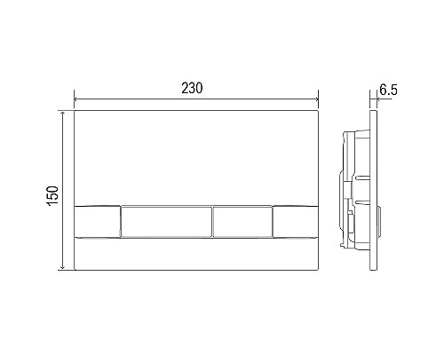 Инсталляция Lemark Peneda 9880314 для унитаза с клавишей смыва Хром матовый