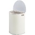 Корзина для белья Geralis PWH-O Punto Белая, кант Хром, полукруглая