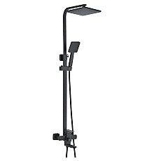 Душевая система WesnaArt Kubus KUB13-314Black Черная матовая