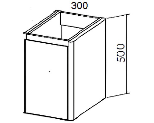 Подвесной шкаф Astra Form Капелла 30 03110003 распашной Белый